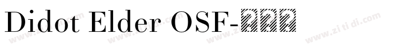 Didot Elder OSF字体转换